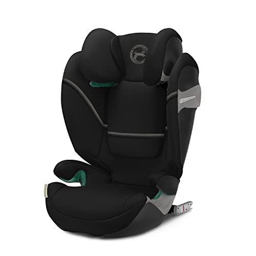 Cybex – CYBEX Gold Kindersitz Solution S2 i-Fix, Für Autos mit und ohne ISOFIX, 100 - 150 cm, Ab ca. 3 bis 12 Jahre (15 - 50 kg), Moon Black